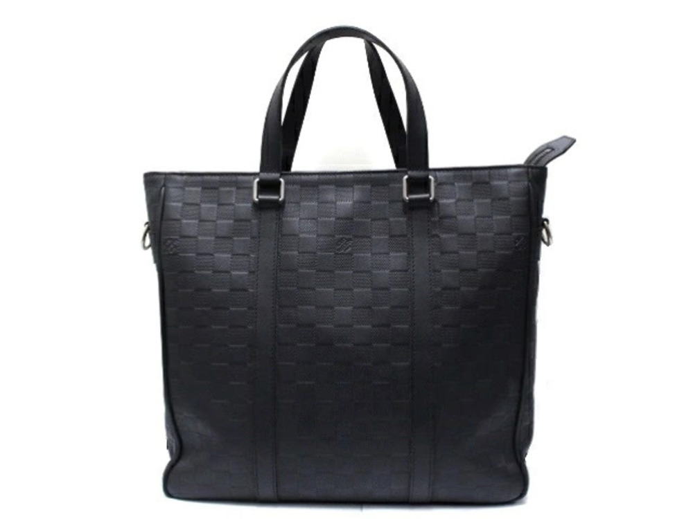 LOUIS VUITTON Tadao Tote Bag Damier Infini Onyx Black